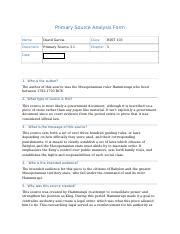 Primary Source Analysis Form V2 1 Docx Primary Source Analysis Form