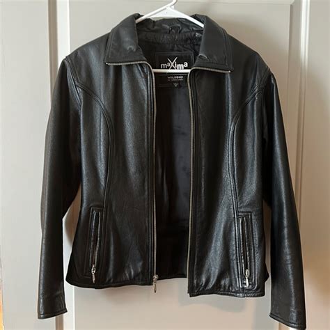 Maxima Jackets Coats Vintage Womens Leather Jacket Poshmark