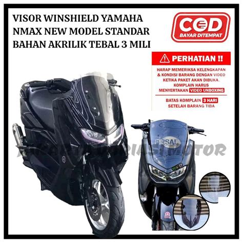 Visor Yamaha Nmax New Variation Of Standard Model Material Full Acrylic