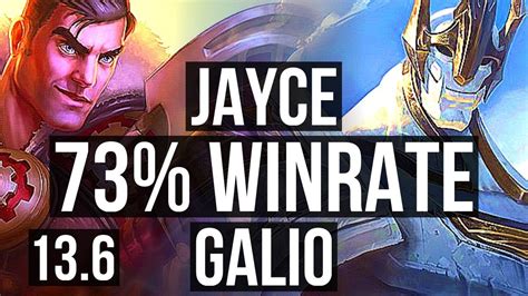 JAYCE Vs GALIO MID 73 Winrate Godlike 15 5 11 KR Challenger