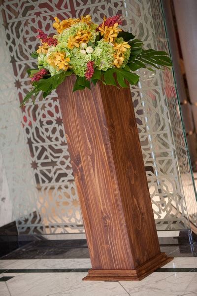 New wood pedestals! - Elegance & Simplicity, Inc. - Wedding Planning ...