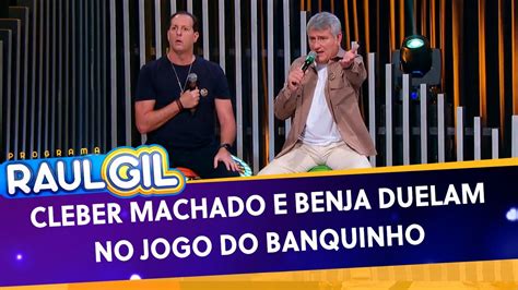 Cleber Machado E Benja Duelam No Jogo Do Banquinho Programa Raul Gil