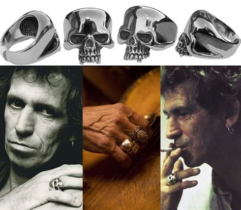 Keith Richards Style Skull Ring Keef Rolling Stones | Etsy