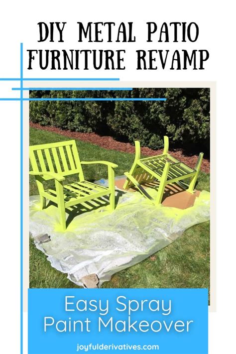 How To Paint Metal Patio Furniture With Spray Paint Artofit