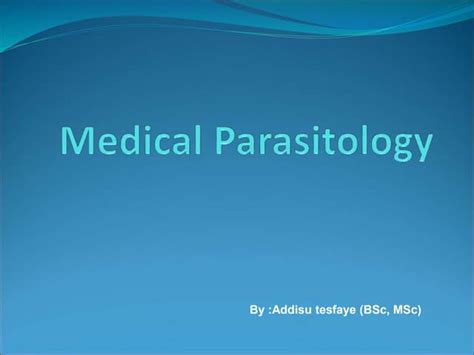 Parasitology Introductionppt