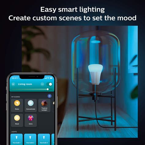 Philips Hue A Bluetooth W Smart Led Bulb Pack White And Color