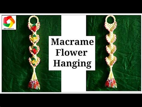 Macrame Flower Wall Hanging Design - YouTube