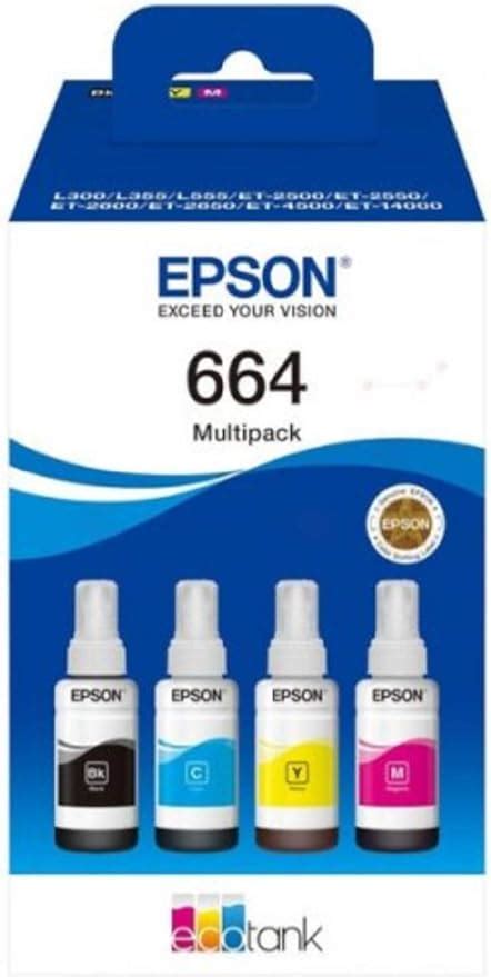 Epson EcoTank 664 Genuine Multipack Ink Bottles Amazon Co Uk