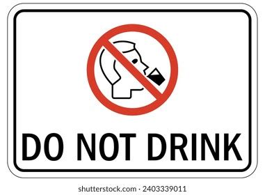 Non Potable Water Warning Sign Labels Stock Vector (Royalty Free) 2403339011 | Shutterstock