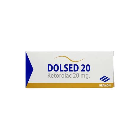 Dolsed 20 Ketorolac 20 Mg Cont 10 Comprimidos Punto Farma