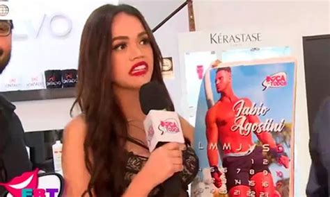 Mayra Goñi reaccionó así al ver a Fabio Agostini en un calendario