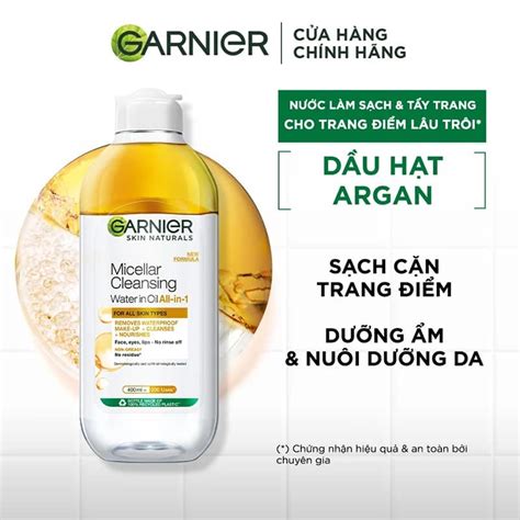 N C T Y Trang Garnier Micellar Oil Infused Cleansing Water D Nh Cho Da