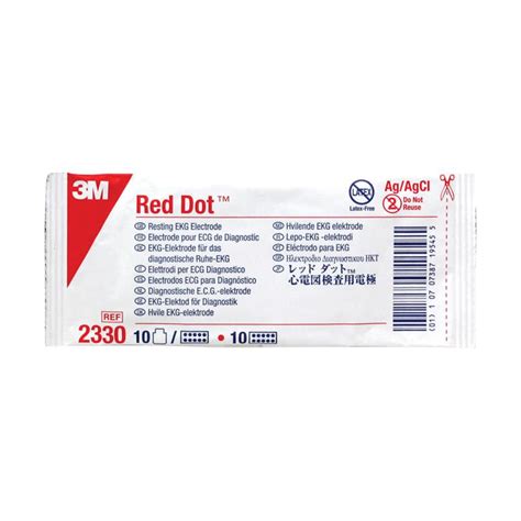 M Red Dot Resting Ekg Electrode Ref Sedationkit