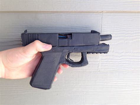 Make A Cardboard Glock With Working Parts 9 Steps Instructables