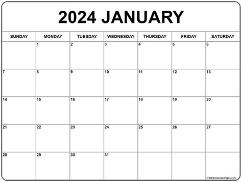 January Calendar 2024 Printable Free Download Printable Calendar 2024