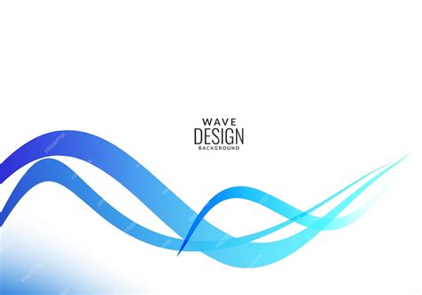 Premium Vector Abstract Stylish Blue Wave Design Background