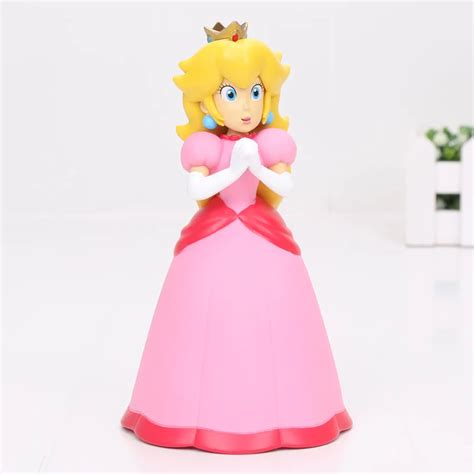 14cm Super Mario Bros Figures Princess Peach PVC Action Figure Model ...