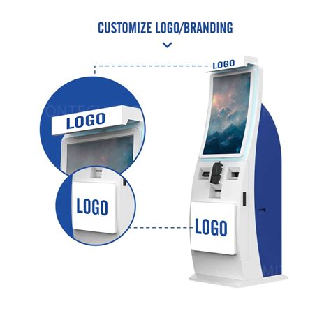 Factory Android Os Queuing System Kiosk With Card Reader And Ticket