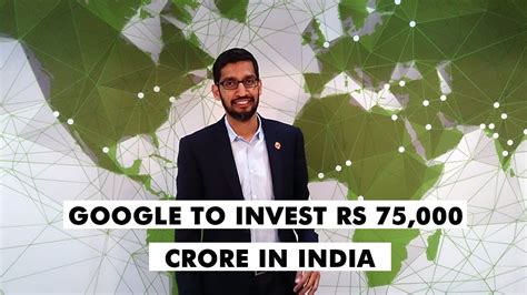 Google To Invest Rs 75 000 Crore In India YouTube