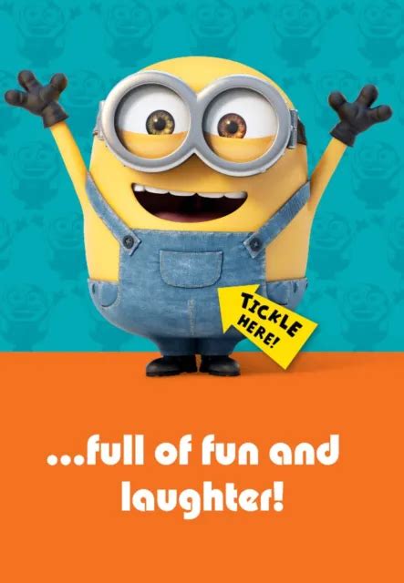 Birthday Card Despicable Me Minions Birthday Singing Musical Sound Card