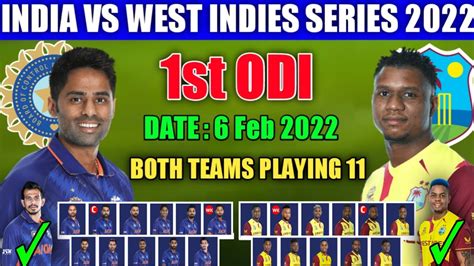 India Vs West Indies 1st Odi Playing 11 Ind Vs Wi 1st Odi Details And Playing 11 Ind Vs Wi