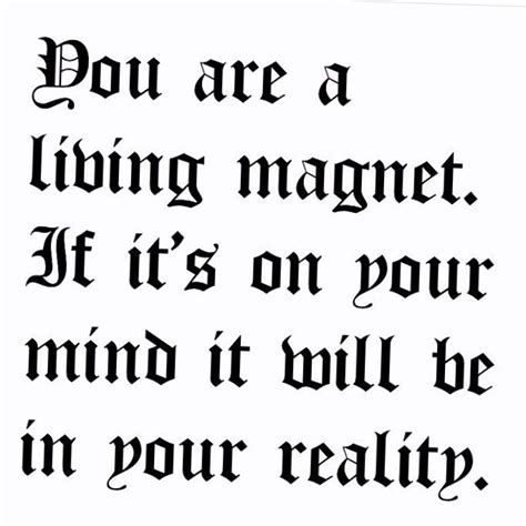 YOU ARE A LIVING MAGNET Law Of Attraction Let Your Mind Become