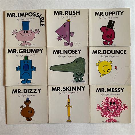 Mr Men 1970s Rare Collection Of 39 Roger Hargreaves Books Etsy Uk