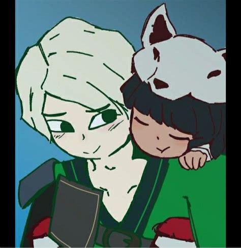 A Picture Of Lloyd And Akita Lego Ninjago Lloyd Ninjago Anime