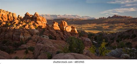 Fiery Furnace Arches National Park Panorama Stock Photo 6851965 | Shutterstock