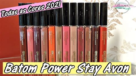 Batom Power Stay Avon Todas As Cores Laiane Lira Youtube