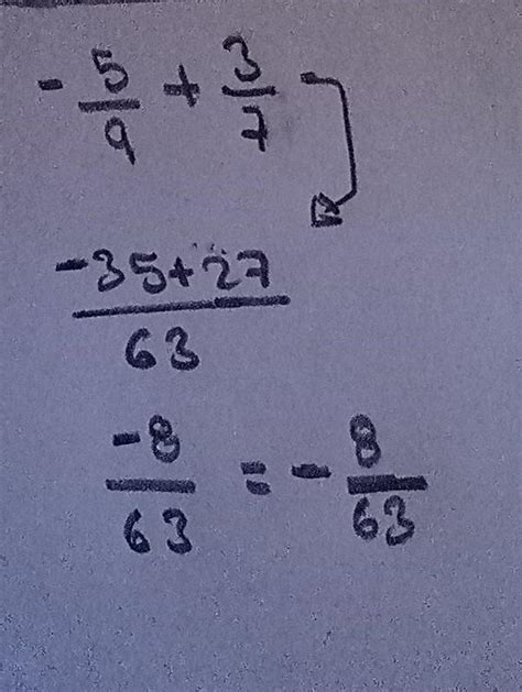 Cuanto Es Menos Cinco Novenos Mas Tres Septimos Brainly Lat