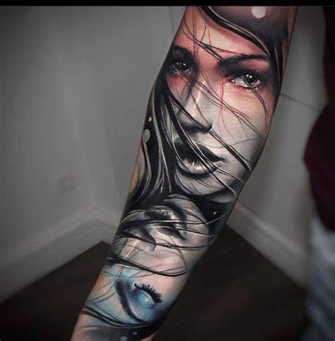 Pin by Olesja on татуировки tattoo Girl face tattoo Realistic