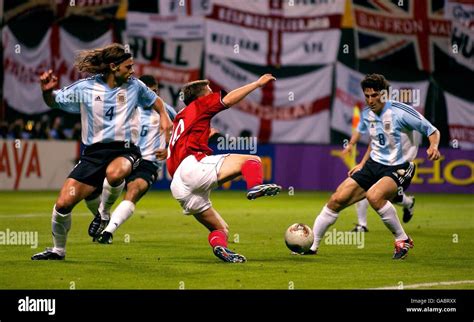 Soccer Fifa World Cup Group F Argentina V England Stock