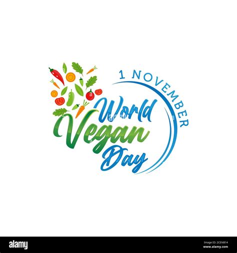 World Vegan Day Vector Illustration Suitable For Greeting Card Poster