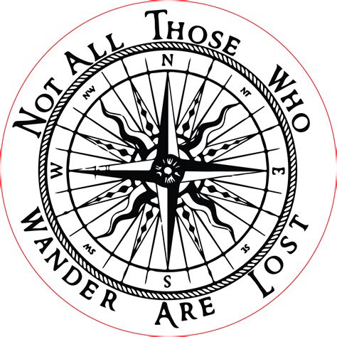 Not All Those Who Wander Compass Svg File Etsy Ireland