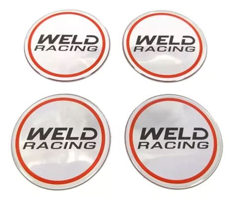 Kit Adesivos 4 Unidades Centro De Roda Universal Weld Racing