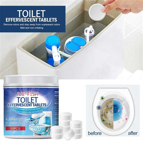 Jue Fish Toilet Effervescent Tablets Strong Bleaching Automatic Toilet