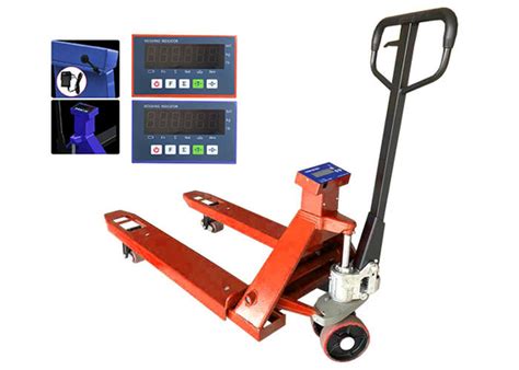 Electronic Digital 3000kg Forklift Scale Pallet Jack With Weight Scale