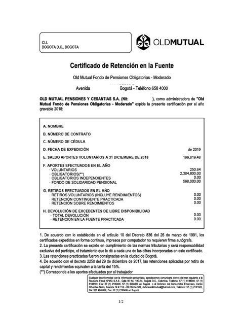 Modelo Certificado De Retenciones Para Rellenar Porn Sex Picture