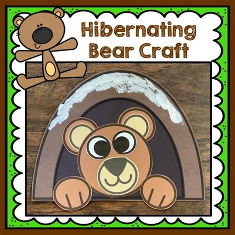 Hibernation Craft Hibernating Bear Craft Winter Bear Craft Made By Teachers