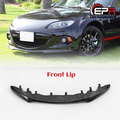 For Mazda Mx Roaster Miata Nc Club Carbon Fiber Front Bumper Lip