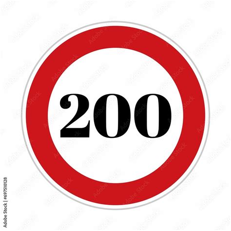 200 Speed Limit Sign Board Road Side Sign Board For Control Speed