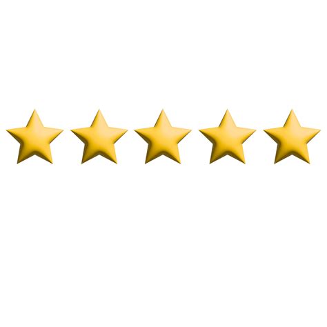 5 Stars Rating Sign And Symbol On Transparent Background 17178284 PNG