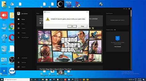 Epic Games Gta 5 Launching Error Fix Youtube