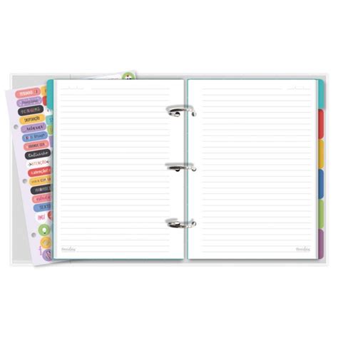 Caderno Argolado Alegria Fls Fina Ideia Papelaria Rainha