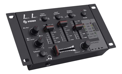 Mezcladora Dj Canales Steren Mix Usb Aux Microfonos Env O Gratis