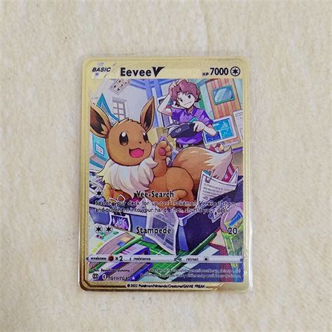 2023 Iron Metal Pokemon Cards Letters Golden Mewtwo Eevee Pikachu