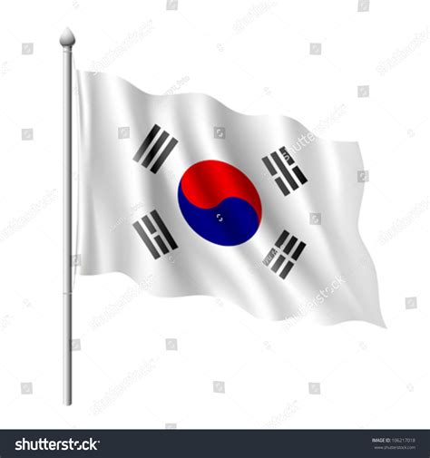 Flag Of South Korea Vector Illustration Shutterstock