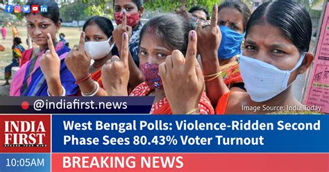 West Bengal Polls Violence Ridden Second Phase Sees 8043 Voter