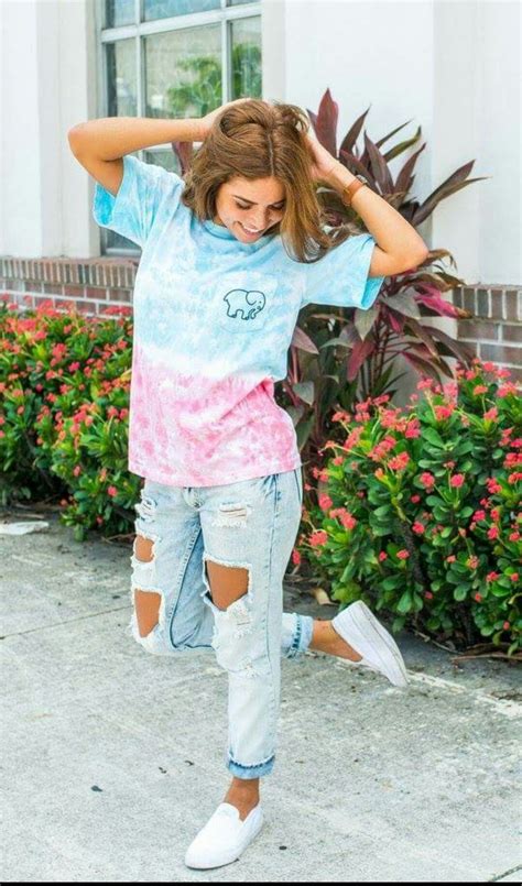 Blue And Pink Ombre Ivory Ella Shirt What So Bad Cute Spring Outfits